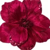 Intratuin kerstclip Bloda bloem rood D 16 H 16 cm
