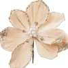 Intratuin kerstclip bloem beige D 16 H 20 cm