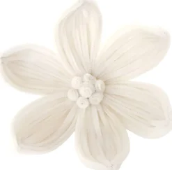 Intratuin kerstclip bloem beige D 16 H 14 cm