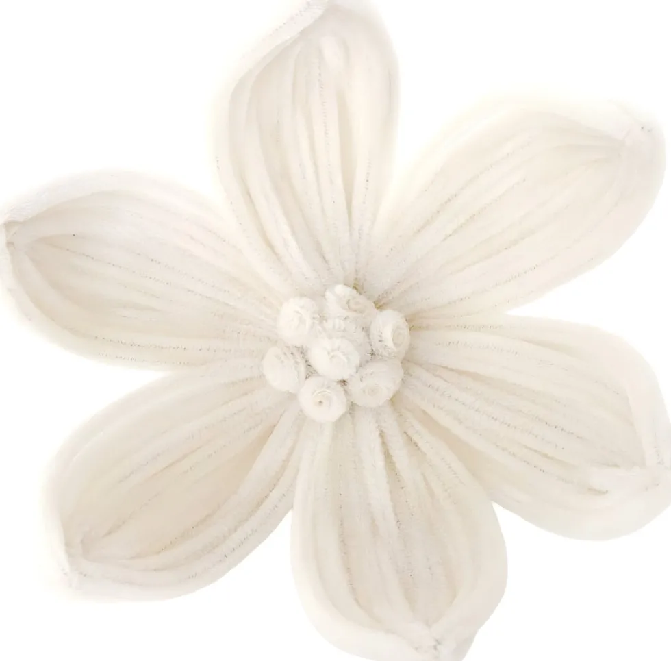 Intratuin kerstclip bloem beige D 16 H 14 cm