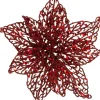 Intratuin kerstclip bloem rood D 20 H 5 cm