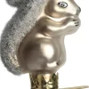 Intratuin kerstclip eekhoorn grijs 4 x 3 x 6,6 cm