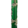 Intratuin kerstclip kaars groen 13 x 1,5 x 1,5 cm