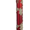 Intratuin kerstclip kaars rood 13 x 1,5 x 1,5 cm