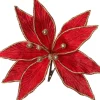 Intratuin kerstclip kerstroos rood D 20 cm