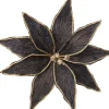 Intratuin kerstclip kerstroos zwart D 20 cm