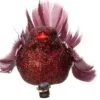 Intratuin kerstclip Liroy vogel bordeaux 12,7 x 5 x 4 cm 3 stuks