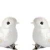 Intratuin kerstclip Madar vogel wit 12,7 x 10 x 2 cm 5 stuks