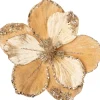 Intratuin kerstclip Marjory bloem bruin D 20 cm
