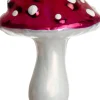 Intratuin kerstclip paddenstoel rood / wit 6 x 6 x 8,5 cm