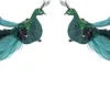 Intratuin kerstclip pauw blauw 33 x 5 x 5 cm 2 stuks