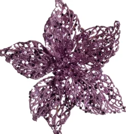 Intratuin kerstclip Phoenix bloem lila D 20 H 5 cm