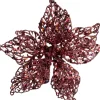 Intratuin kerstclip Phoenix bloem roze D 20 H 5 cm