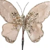 Intratuin kerstclip vlinder wit 15 x 18 cm