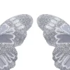 Intratuin kerstclip Yreka vlinder zilver 11 x 9 x 2 cm 2 stuks