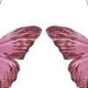 Intratuin kerstclip Yreka vlinder roze 11 x 9 x 2 cm 2 stuks