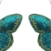 Intratuin kerstclip Yreka vlinder groen 11,5 x 9 x 2 cm 2 stuks