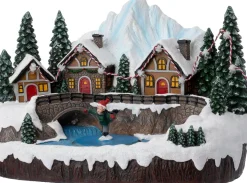 Intratuin kerstdorp berg chalets 23 x 14,5 x 16,5 cm