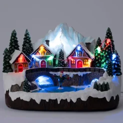 Intratuin kerstdorp berg chalets 23 x 14,5 x 16,5 cm