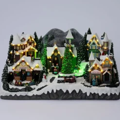 Intratuin kerstdorp dorp met station 55 x 32,5 x 30 cm