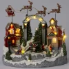 Intratuin kerstdorp dorp met arreslee 32 x 20,5 x 32 cm