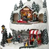 Intratuin kerstdorp kerstman winkel 25 x 26,5 x 32 cm