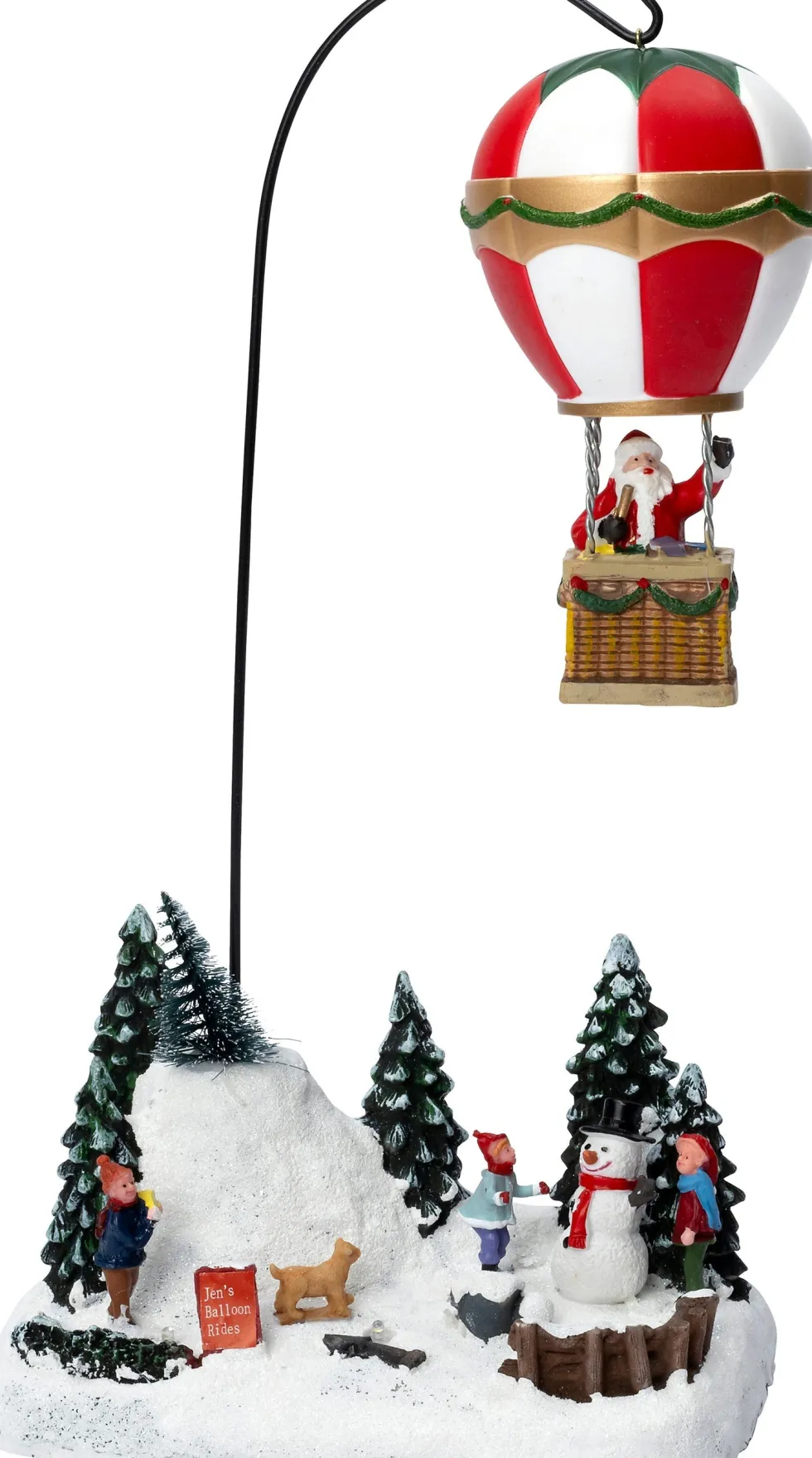 Intratuin kerstdorp luchtballon 19,5 x 13 x 30,5 cm