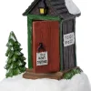 Intratuin kerstdorpminiatuur kerstman toilet 9,6 x 7 x 11 cm