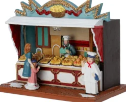 Intratuin kerstdorpminiatuur bakkerij 16,5 x 9,7 x 13 cm