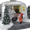 Intratuin kerstdorpminiatuur caravan kraam 10,3 x 6,8 x 7 cm