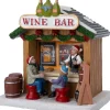 Intratuin kerstdorpminiatuur wijnwinkel 12 x 8,5 x 12,5 cm