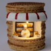 Intratuin kerstdorpminiatuur stroopwafelkraam 10,2 x 12 x 11 cm