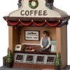 Intratuin kerstdorpminiatuur koffiekraam 12,2 x 6 x 14 cm