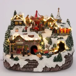 Intratuin kerstdorpminiatuur kerstdorp D 34 x 28 cm