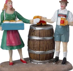 Intratuin kerstdorpminiatuur brood en bier 7,7 x 4,4 x 7,2 cm