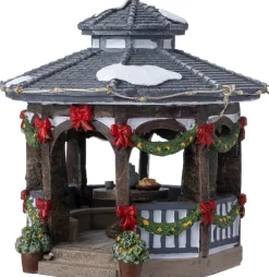 Intratuin kerstdorpminiatuur Tinselbury gazebo (prieel) 14 x 14 x 15 cm