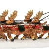 Intratuin kerstdorpminiatuur slee met kerstman en rendieren 23 x 5,5 x 6 cm