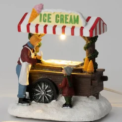 Intratuin kerstdorpminiatuur ijskar multi 13 x 10 x 14 cm