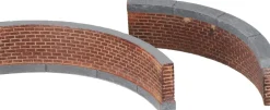 Intratuin kerstdorpminiatuur muur rond laag 2 stuks