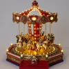 Intratuin kerstdorpminiatuur carousel paard 34 x 36 x 35 cm