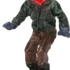 Intratuin kerstdorpminiatuur snowboard jongen 4 x 2 x 5 cm