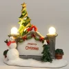 Intratuin kerstdorpminiatuur muurtje Merry Christmas 9,8 x 5 x 9 cm