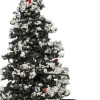 Intratuin kerstdorpminiatuur kerstboom met sneeuw D 7 H 14 cm