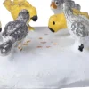 Intratuin kerstdorpminiatuur vogel met voer 3,8 x 3 x 1,5 cm