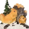 Intratuin kerstdorpminiatuur eekhoorntjes in de sneeuw 5 x 4 x 4,5 cm