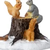 Intratuin kerstdorpminiatuur eekhoorns op stam 4 x 4 x 3,6 cm