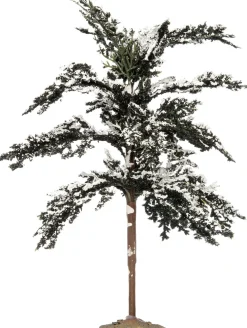 Intratuin kerstdorpminiatuur boom met sneeuw D 13 H 23 cm