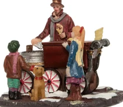 Intratuin kerstdorpminiatuur kastanjeverkoper 9 x 7 x 7 cm