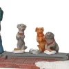 Intratuin kerstdorpminiatuur honden voeren multi 10,5 x 5,5 x 7 cm
