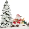 Intratuin kerstdorpminiatuur kerstman bij boom 13 x 9 x 12 cm